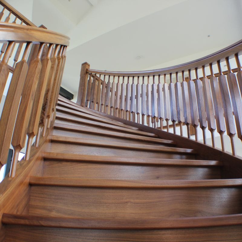 stunning curved spiral staircase shropshire uk